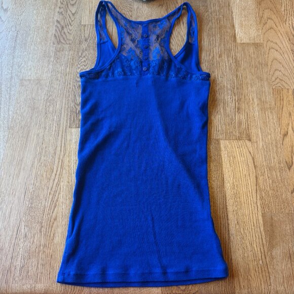 American Eagle Racerback Tank Top Bundle Lot of 3 Blue White Green Size Small - Picture 2 of 14